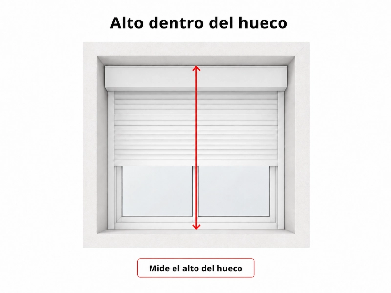 Medición de alto dentro del hueco